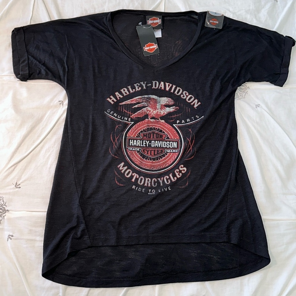 NWT Dallas Texas Maverick Harley Davidson Eagle Short Sleeve Shirt